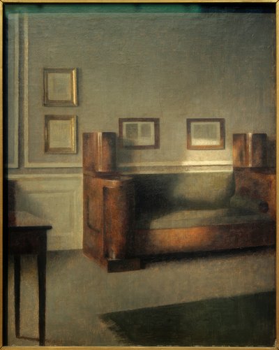 The Old Wardrobe Sofa by Vilhelm Hammershoi